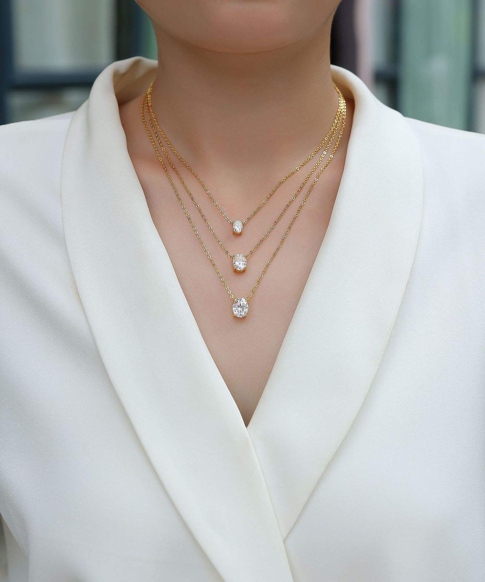 Tiered Spark Layer Necklace Stella Harte