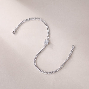 Square Sparkle Chain Bracelet