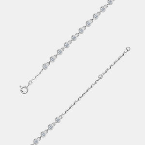 Bezel Sparkle Chain Bracelet