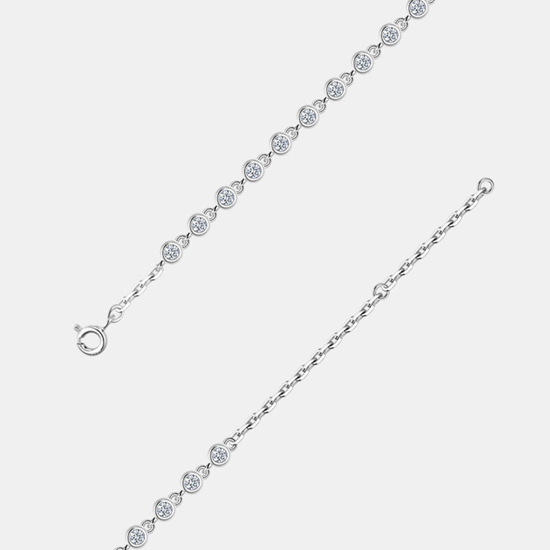 Bezel Sparkle Chain Bracelet