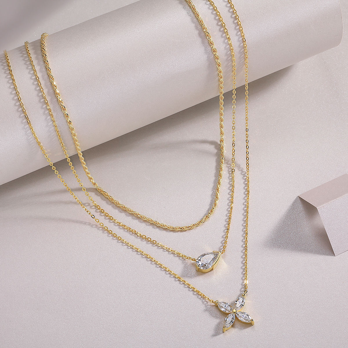 Pear Blossom Layer Necklace Stella Harte