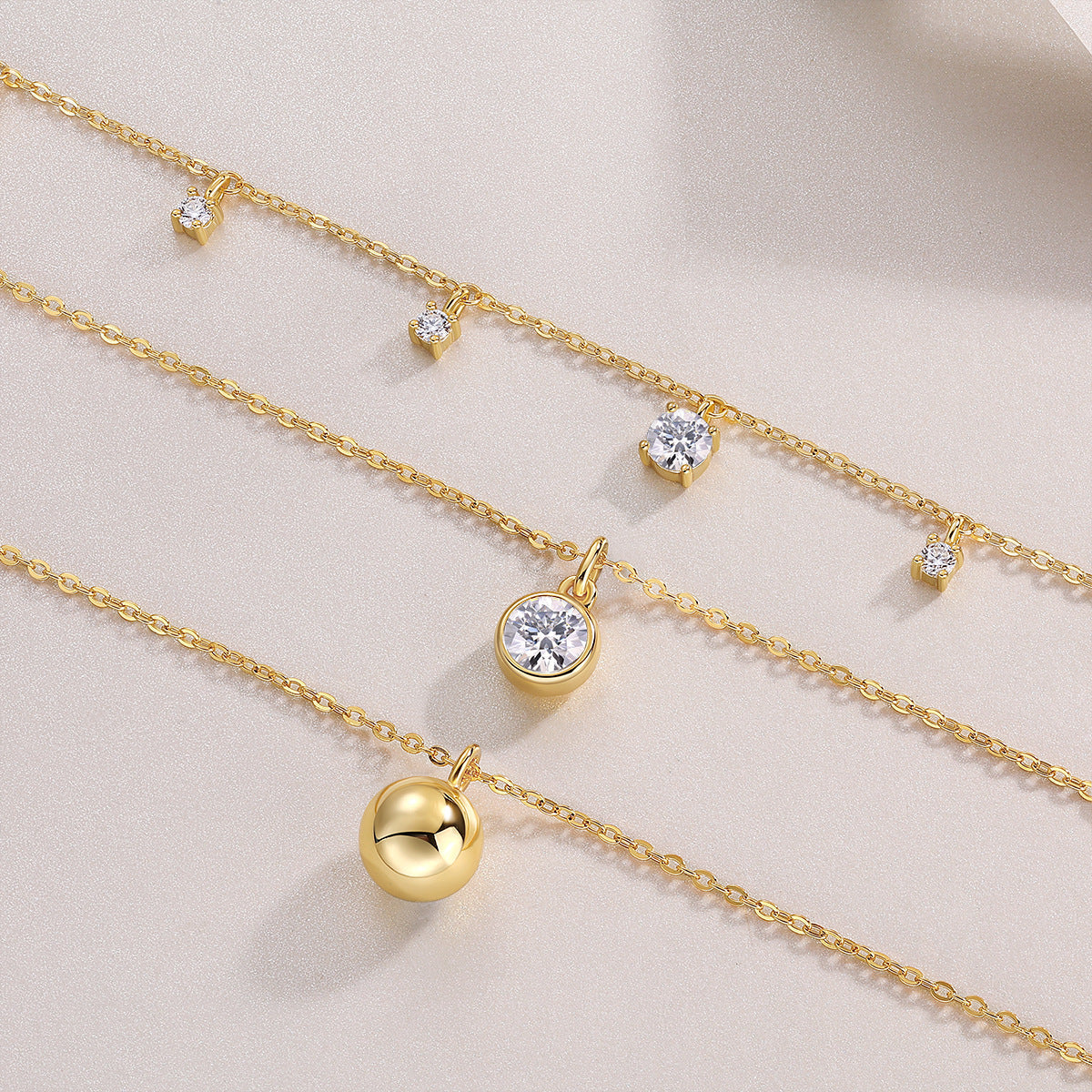 Dangle Spark Layer Necklace Stella Harte