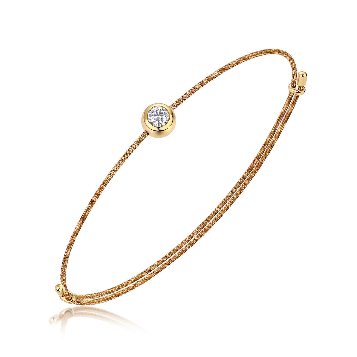 Moissanite Cord Whisper Bracelets