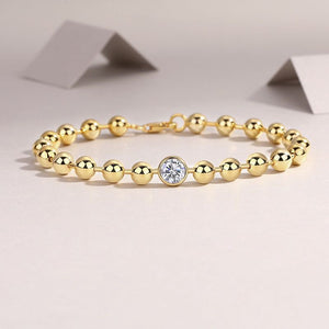 Beaded Heart Spark Bracelet