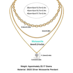 Chain Layer Spark Necklace
