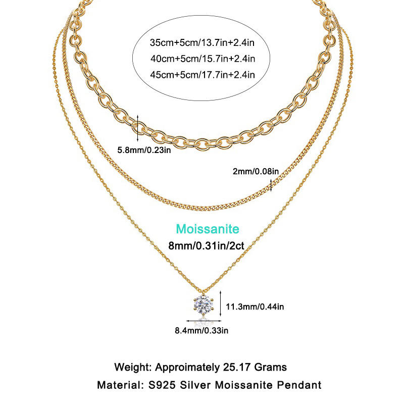 Chain Layer Spark Necklace