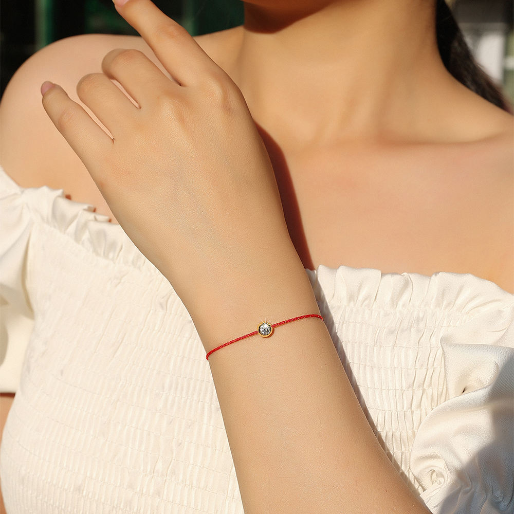 Moissanite Cord Whisper Bracelets