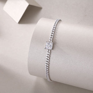 Square Sparkle Chain Bracelet