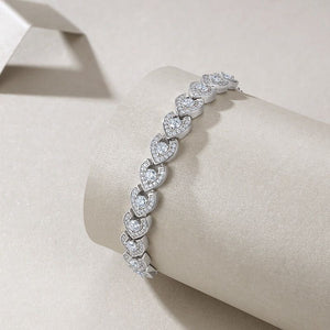 Pear Heart Slide Bracelet