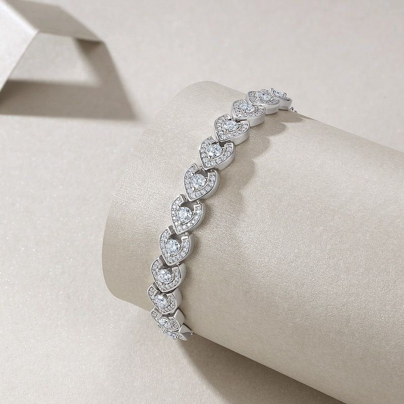 Pear Heart Slide Bracelet