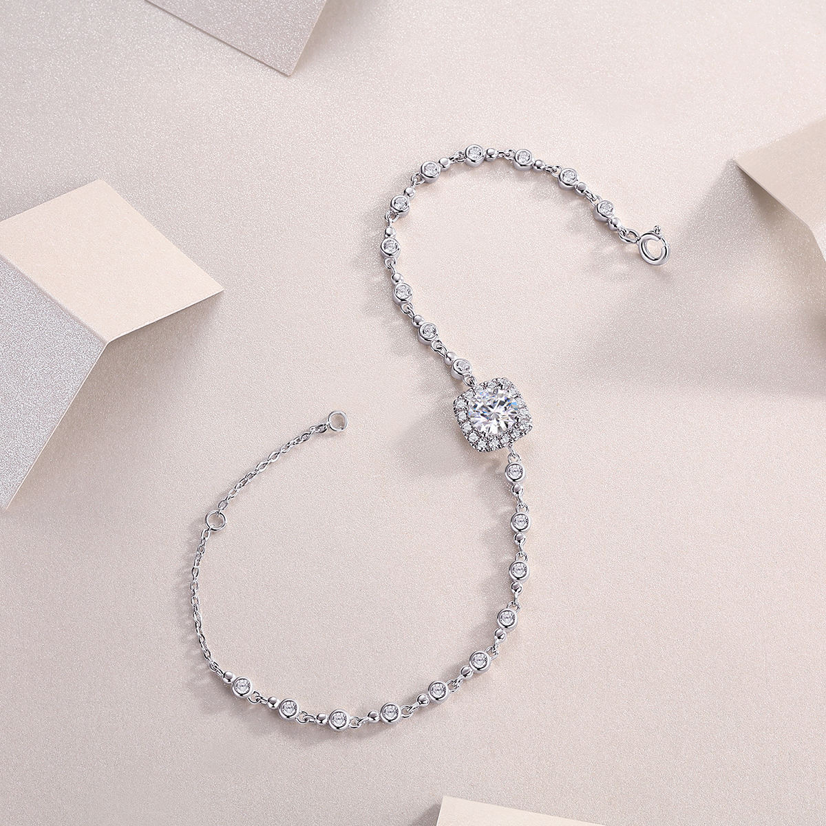 Eternal Halo Square Bracelet