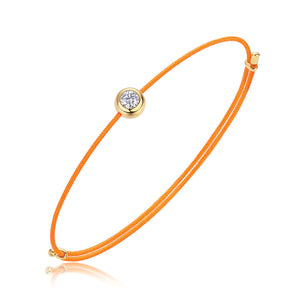 Moissanite Cord Whisper Bracelets