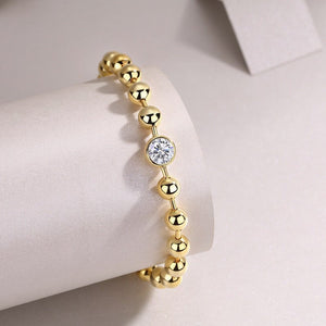 Beaded Heart Spark Bracelet