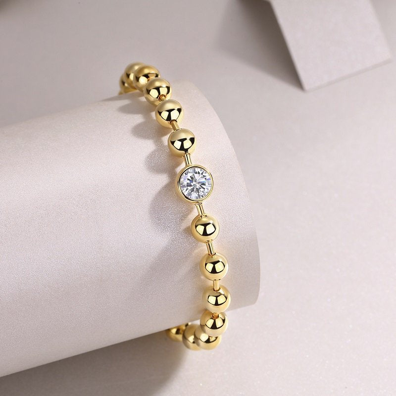 Beaded Heart Spark Bracelet