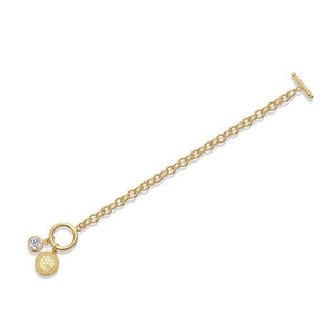 Golden Toggle Charm Bracelet