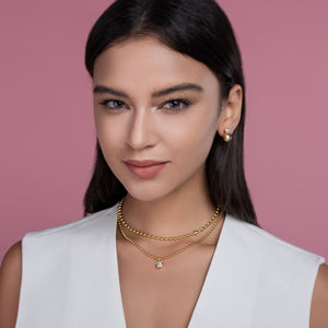 Beaded Sparkle Cascade Necklace