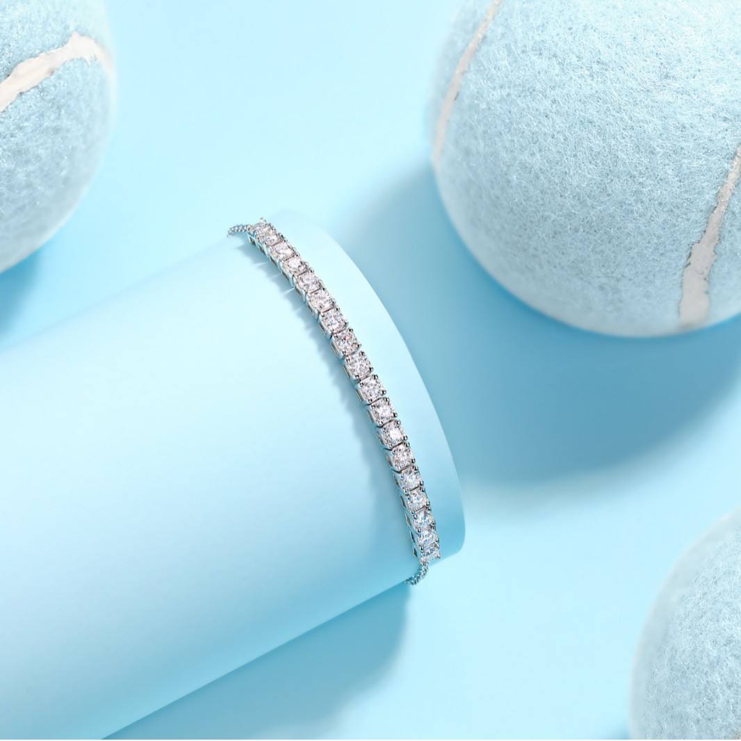 Square Eternity Slide Bracelet