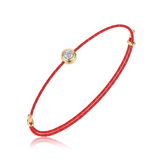 Moissanite Cord Whisper Bracelets
