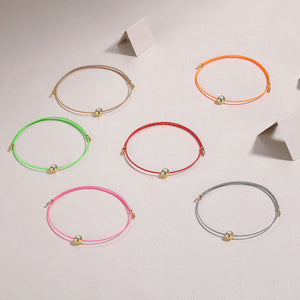 Moissanite Cord Whisper Bracelets