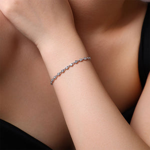 Bezel Sparkle Chain Bracelet