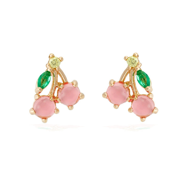 Cherry Kiss Stud Earrings