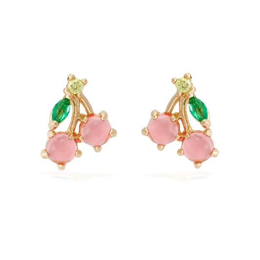 Cherry Kiss Stud Earrings