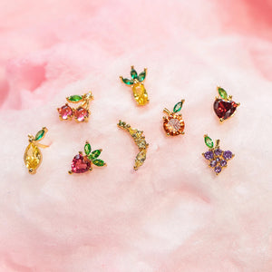 Strawberry Heart Stud Earrings