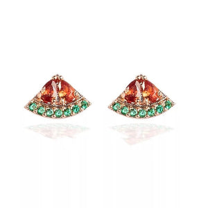 Watermelon Bliss Stud Earrings