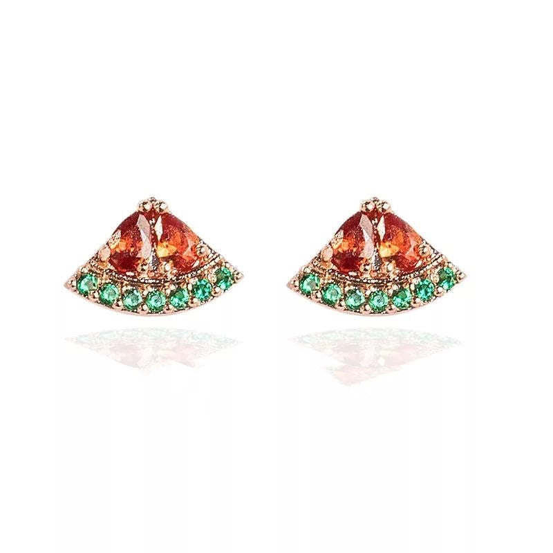 Watermelon Bliss Stud Earrings Stella Harte