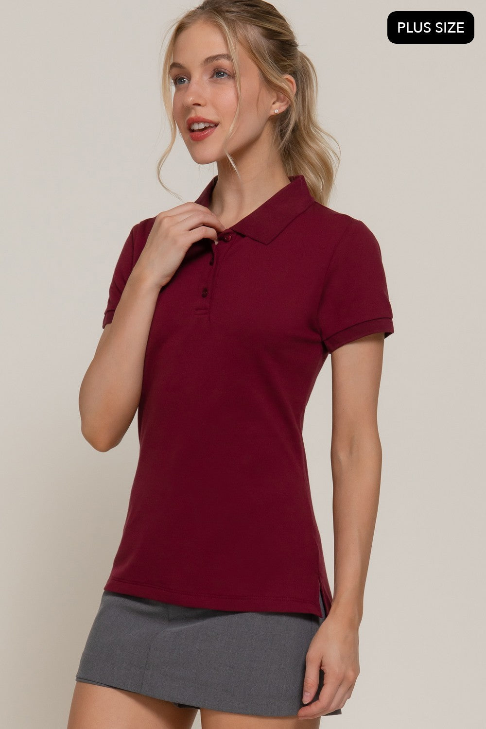 Short Sleeve Classic Pique Polo Top