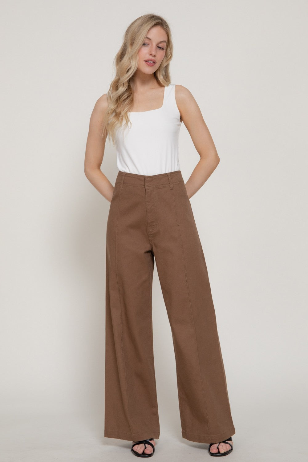 High Waist Wide Leg Pants