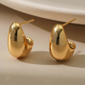 Golden Lune Earrings