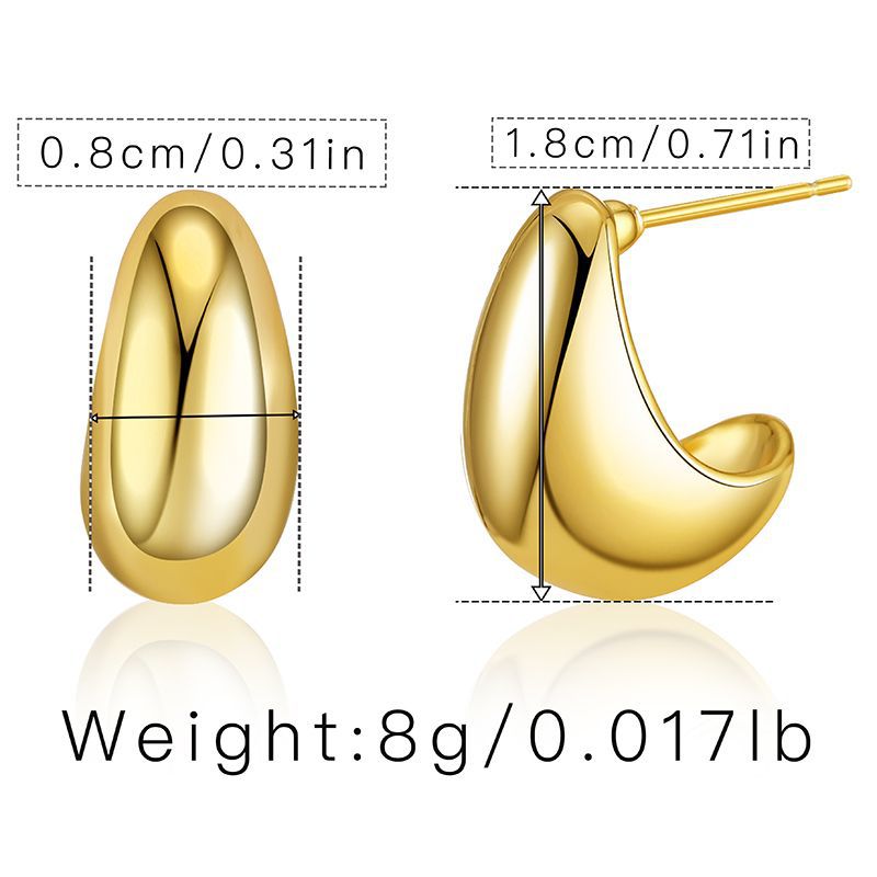 Golden Lune Earrings