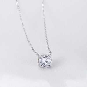 Solitaire Whisper Necklace