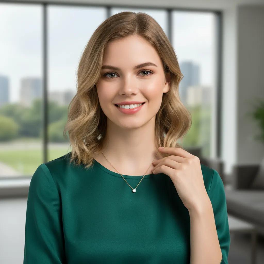 Solitaire Whisper Necklace