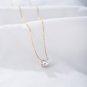 Solitaire Whisper Necklace