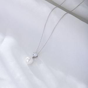 Heart Pearl Whisper Necklace