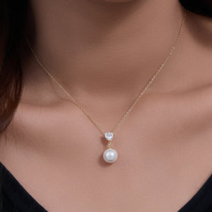Heart Pearl Whisper Necklace