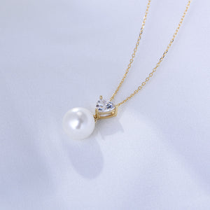 Heart Pearl Whisper Necklace