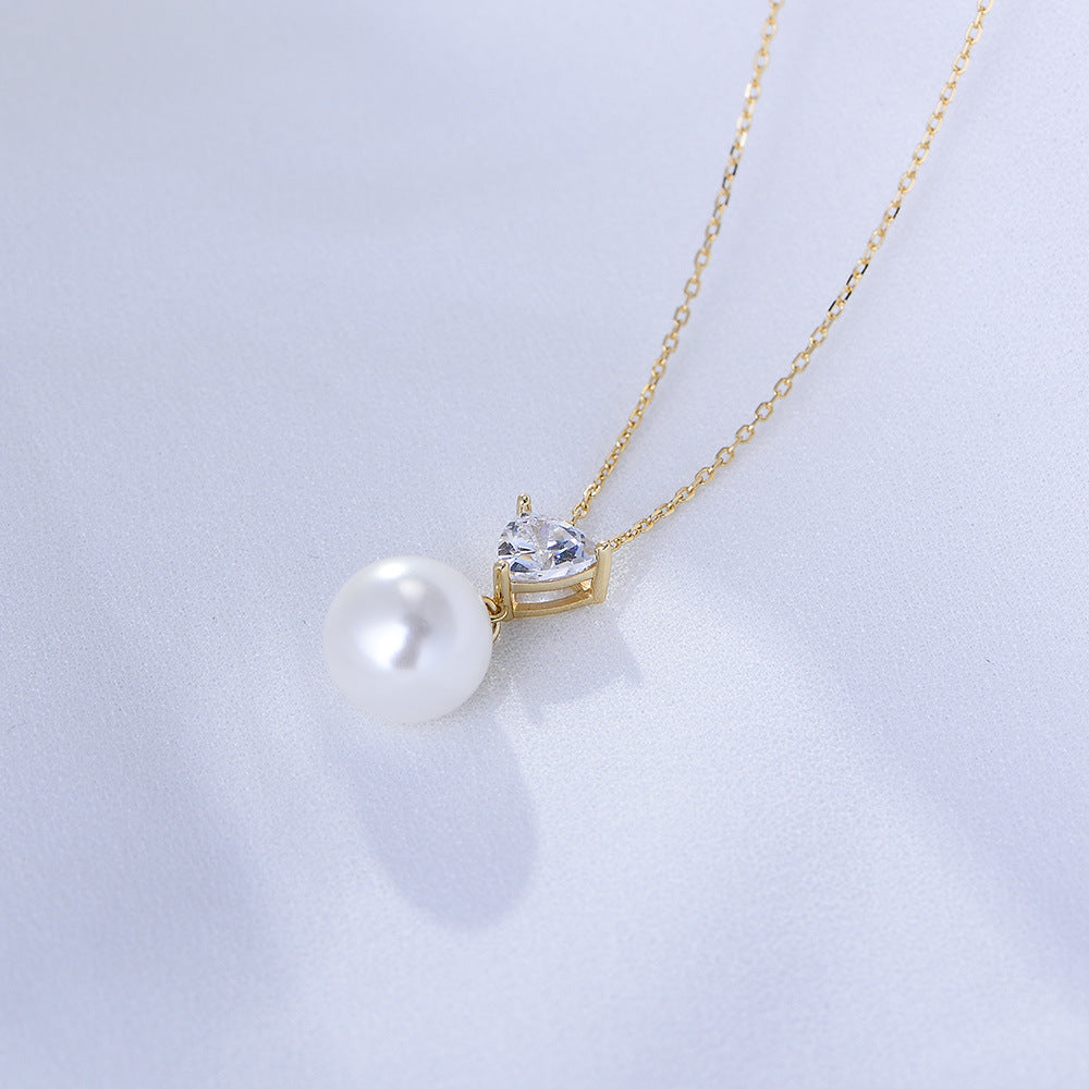 Heart Pearl Whisper Necklace