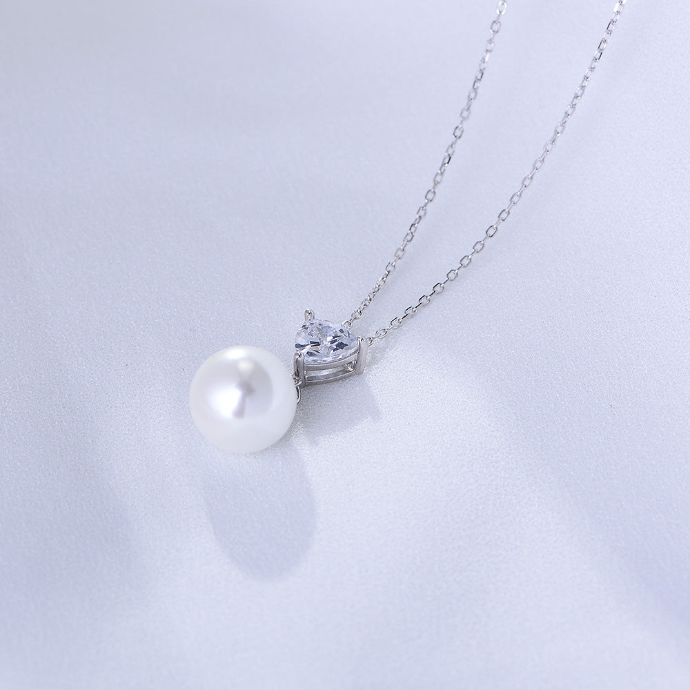 Heart Pearl Whisper Necklace
