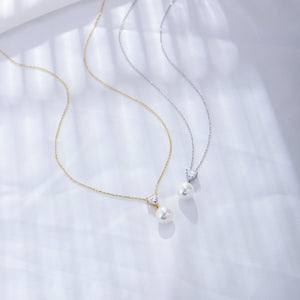 Heart Pearl Whisper Necklace