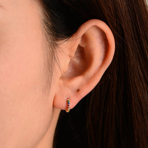 Ruby’s RainbowHoop Earrings Stella Harte