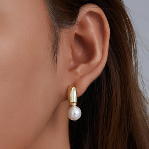 Clara’s PearlCrescent Earrings