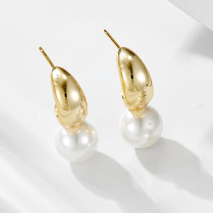 Clara’s PearlCrescent Earrings