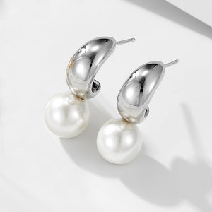Clara’s PearlCrescent Earrings Stella Harte