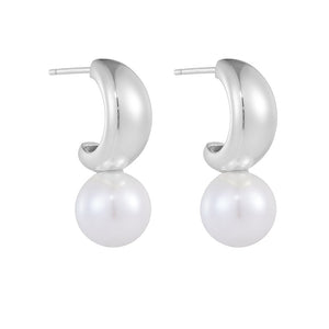 Clara’s PearlCrescent Earrings Stella Harte