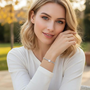 Square Sparkle Chain Bracelet