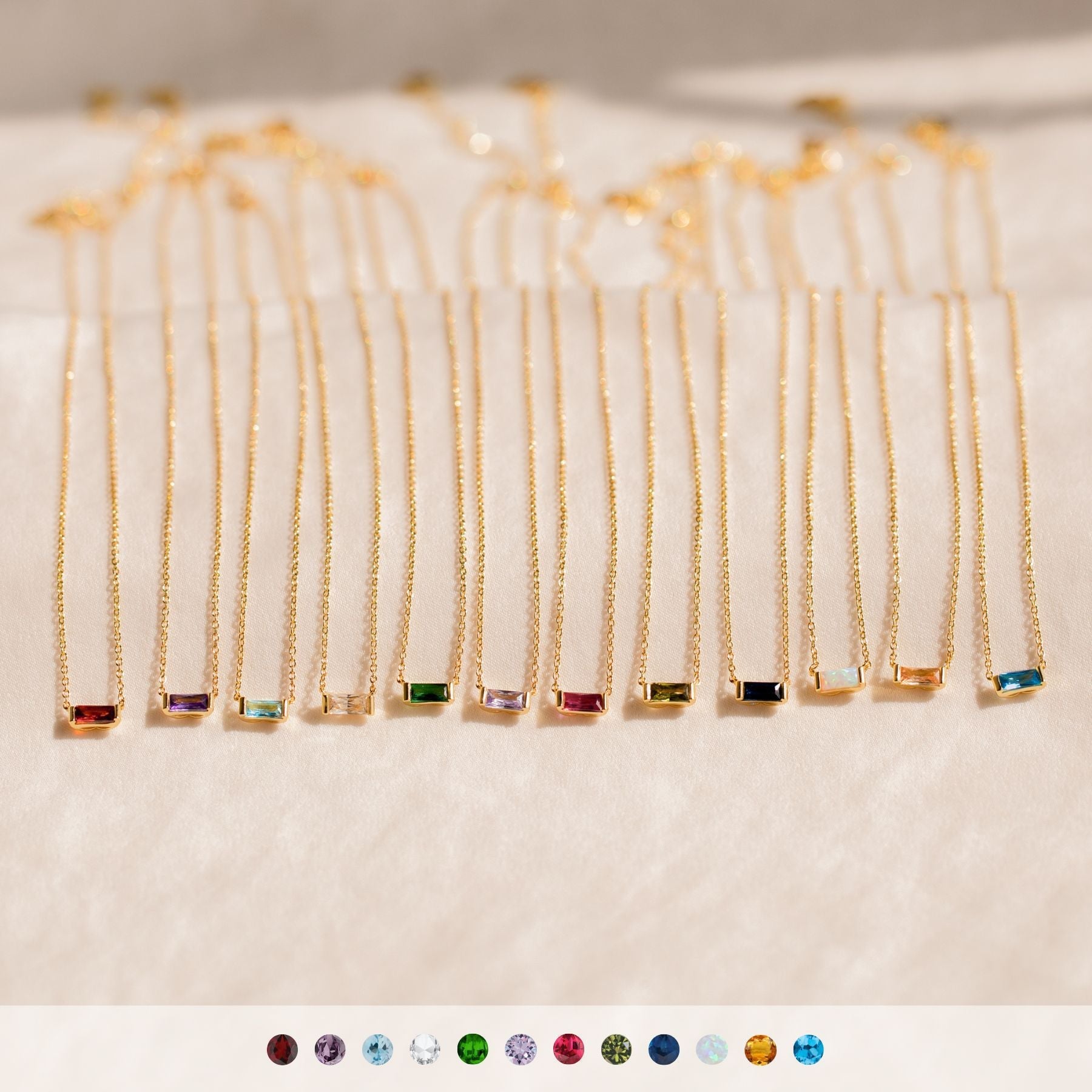 Birthstone Bar Necklace Stella Harte