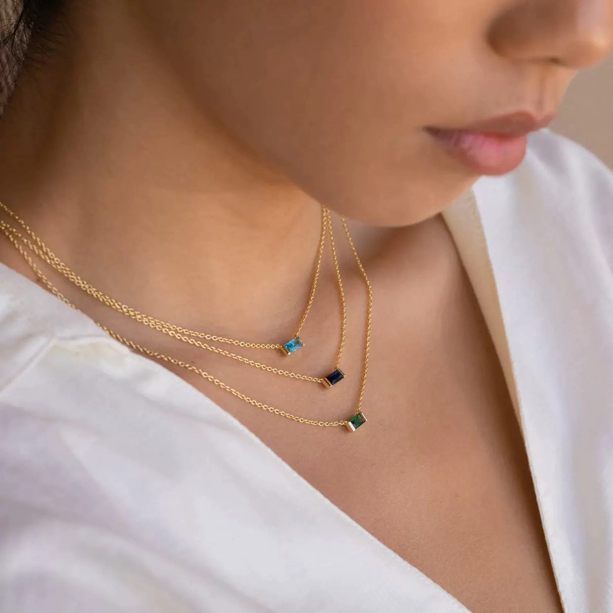 Birthstone Bar Necklace